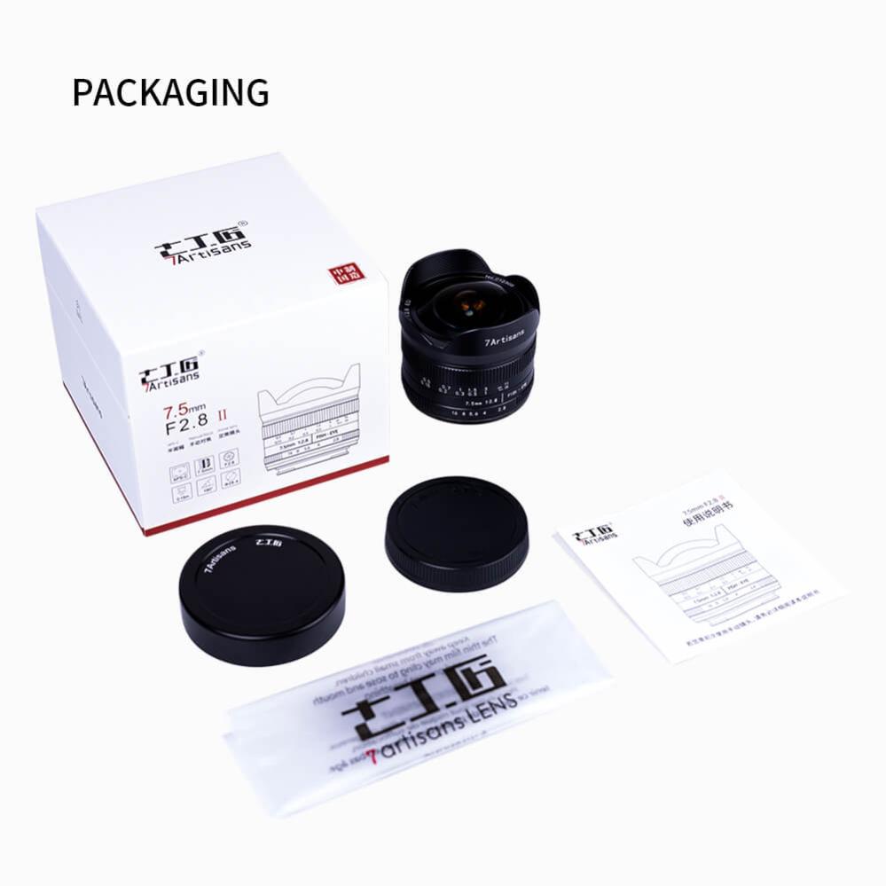 7Artisans 7Artisans 7.5mm f/2.8 II Fisheye-objektiv APS-C for Fujifilm X