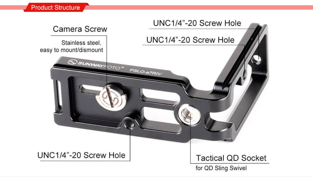 Sunwayfoto Sunwayfoto L-Bracket for Sony A7R IV & A9II med QD-uttak