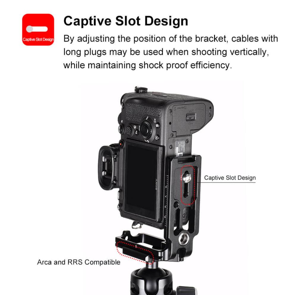 Sunwayfoto Sunwayfoto L-Bracket for Sony A7R IV & A9II med QD-uttak