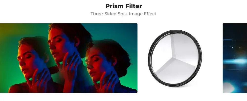  K&F Concept Kaleidoskopfilter 58 mm – Trekantet prismefilter Rask levering fra Sverige.
