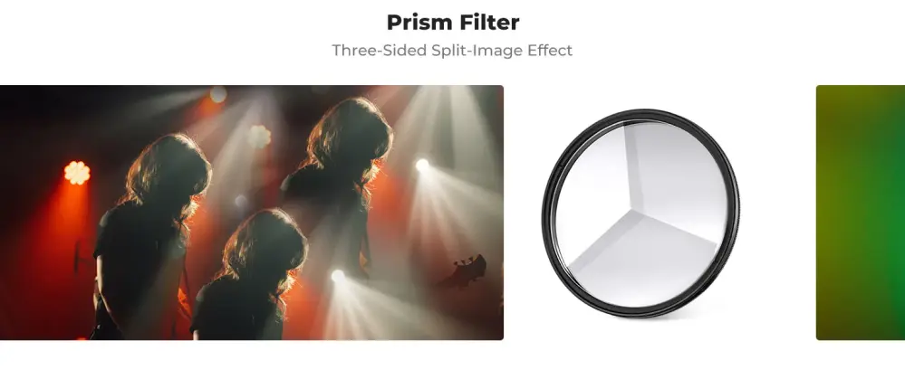  K&F Concept Kaleidoskopfilter 58 mm – Trekantet prismefilter Rask levering fra Sverige.