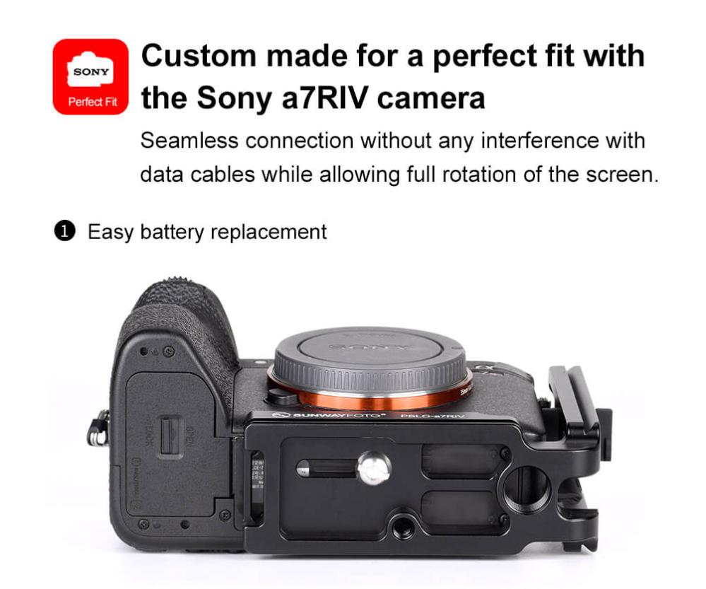 Sunwayfoto Sunwayfoto L-Bracket for Sony A7R IV & A9II med QD-uttak