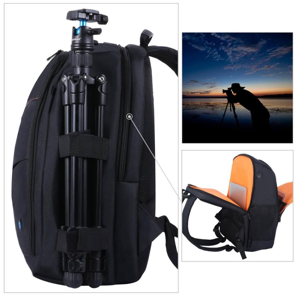  Puluz kameraryggsekk med regntrekk for 1 DSLR + 3-6 objektiver 26L Rask levering fra Sverige.