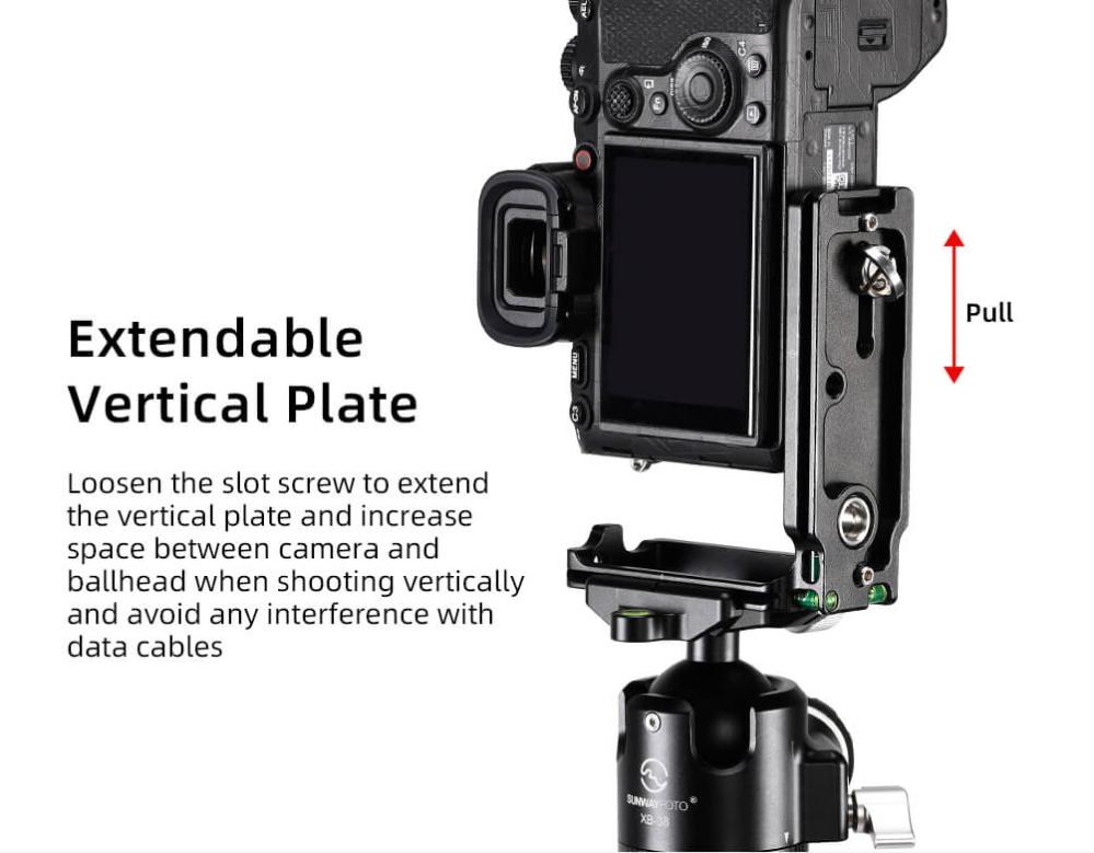 Sunwayfoto Sunwayfoto L-Bracket for Sony A1 med QD-uttag