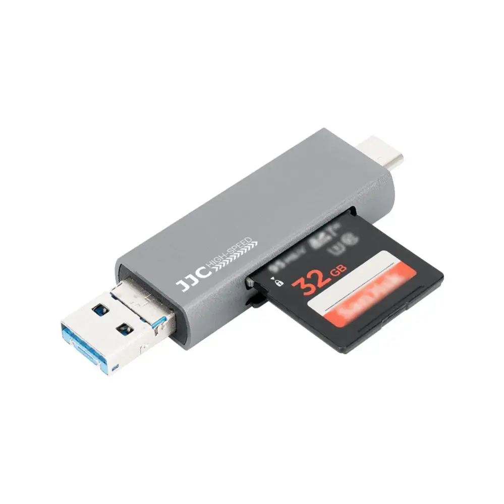  JJC CR-UTC3II USB 3.0 minnekortleser for SD & microSD Rask levering fra Sverige.