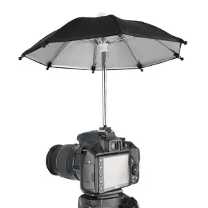 Unbranded Paraply av mini-modell som skyddar kameran mot regn blixtskofästke