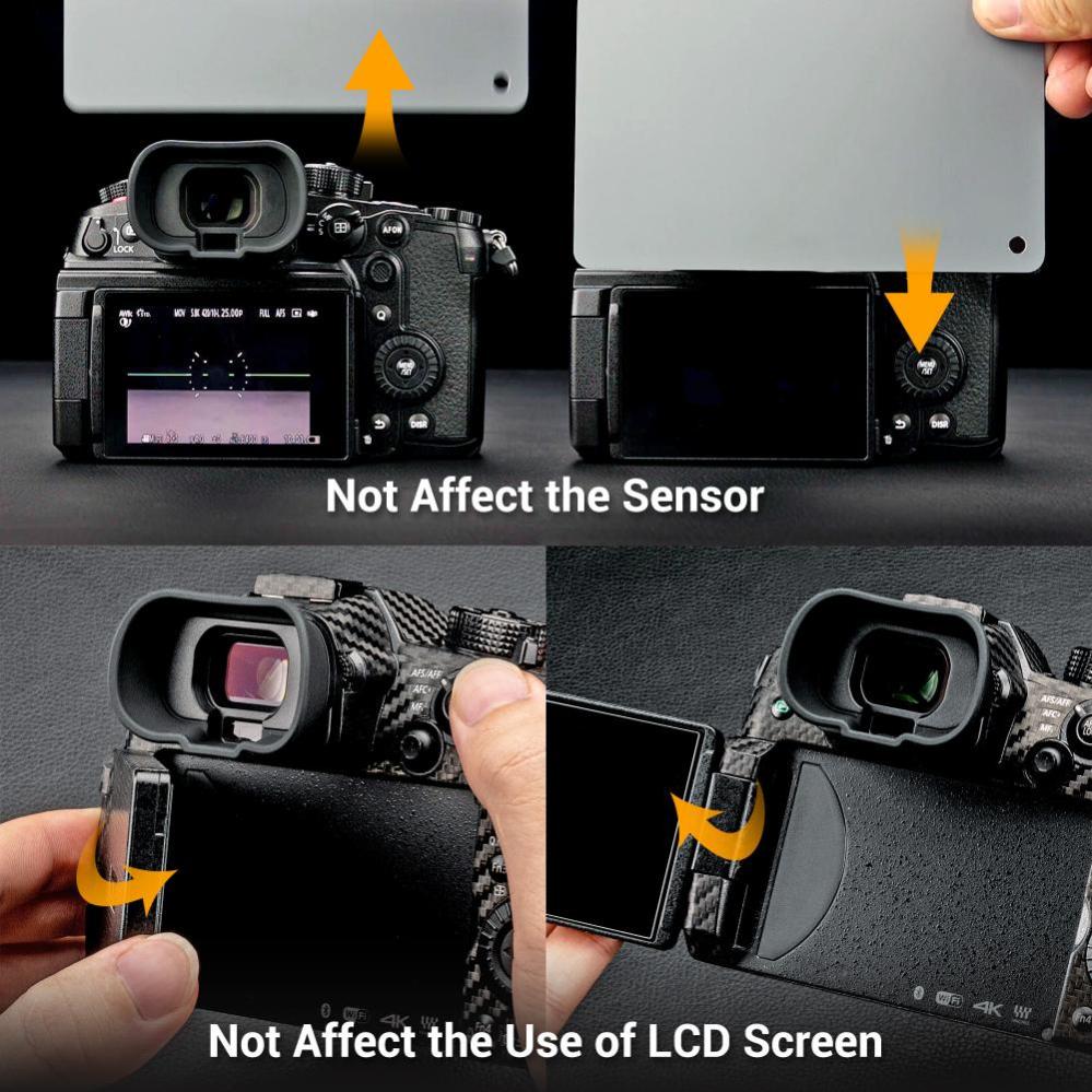  Kiwifotos lang øyemusling for Panasonic DC-GH6, GH5S, GH5 Rask levering fra Sverige.