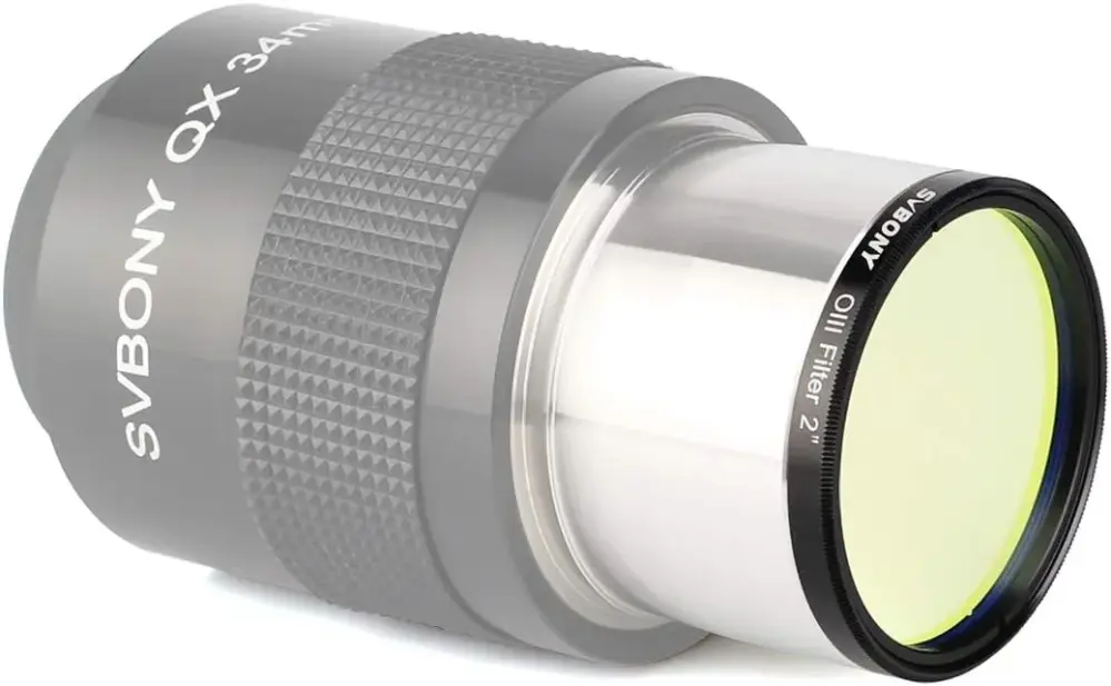  Svbony SV115 OIII 2-tommers smalbåndsfilter – reduserer lysforurensning Rask levering fra Sverige.