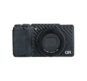  Kiwifotos Skin for Ricoh GR II - Svart karbonfiberfilm Rask levering fra Sverige.