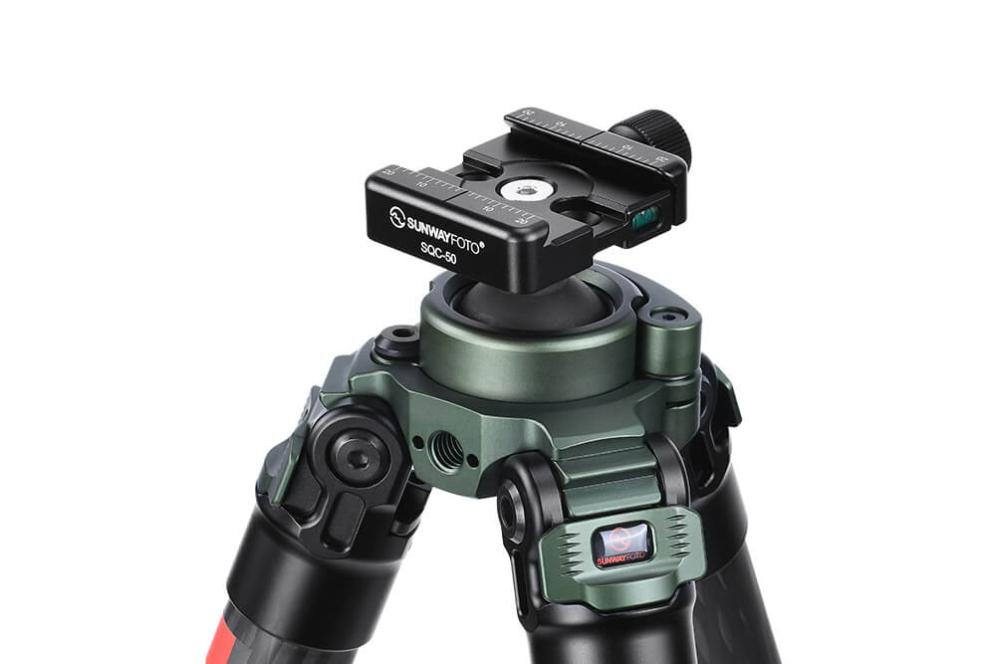  Sunwayfoto SQC-50 hurtigfeste med låseskrue for Arca-Swiss og bipod Rask levering fra Sverige.