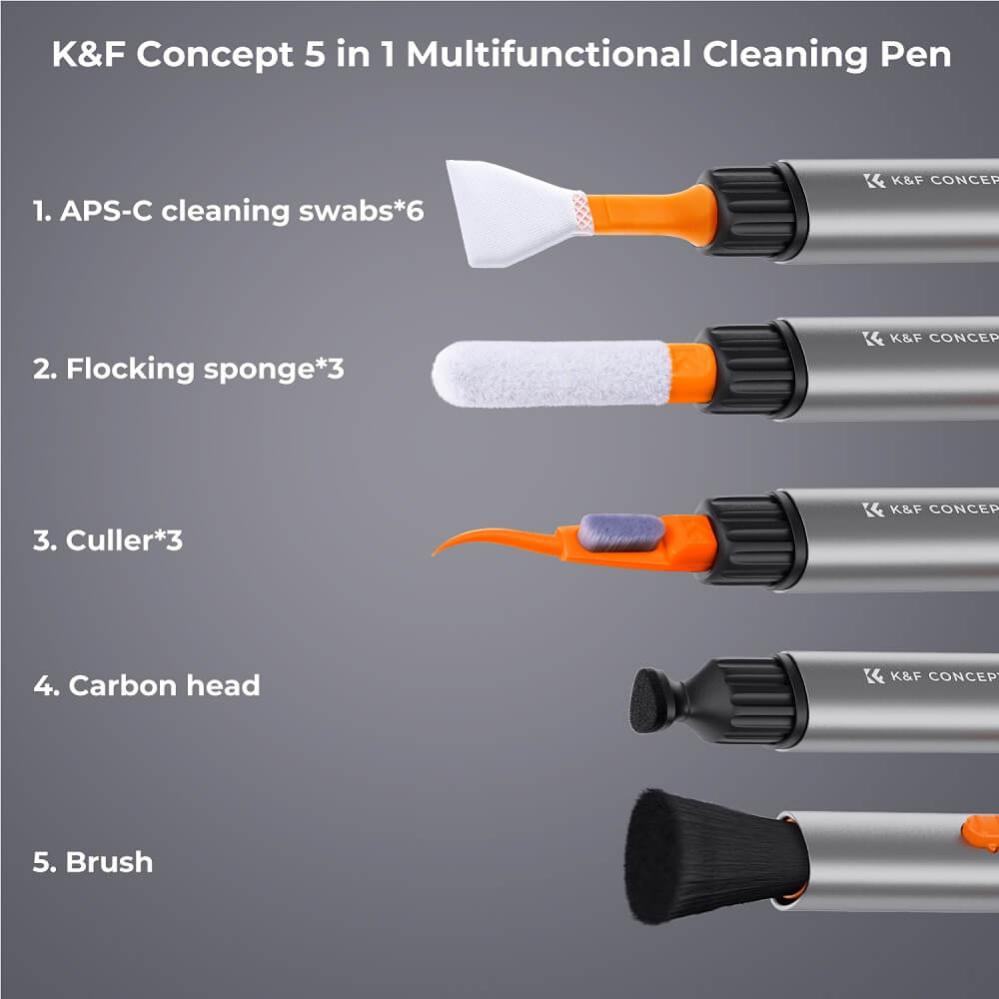K&F Concept K&F Concept Rengjøringspenne 5i1-Paket for Fullformat