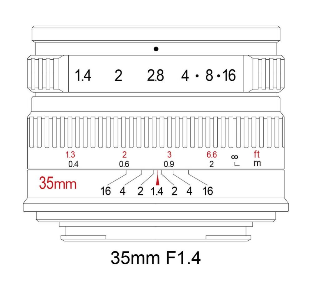  7Artisans 35mm f/1.4 objektiv APS-C for Fujifilm X Rask levering fra Sverige.