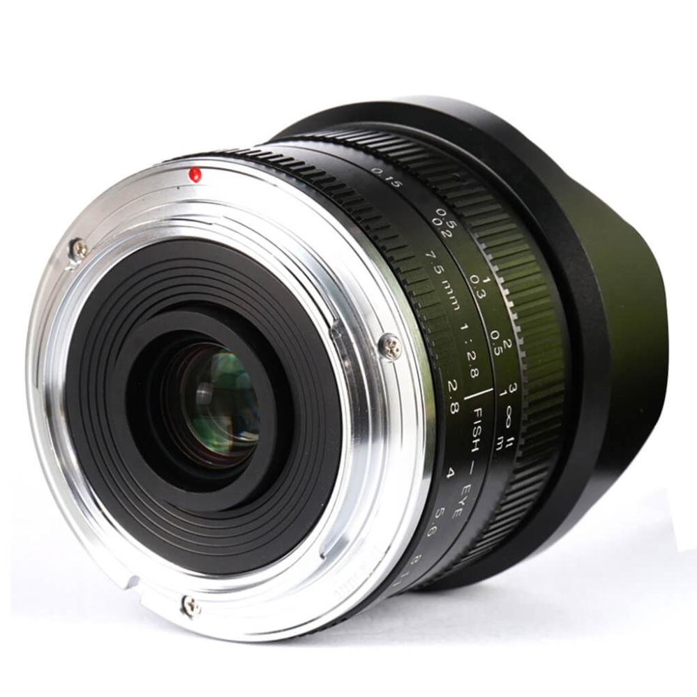  7Artisans 7,5mm f/2.8 II Fisheye objektiv for Canon M (APS-C) Rask levering fra Sverige.