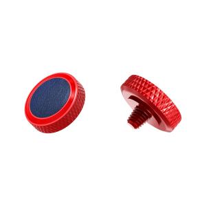  JJC Deluxe lukkerknapp - r&oslash;d og bl&aring; Rask levering fra Sverige.