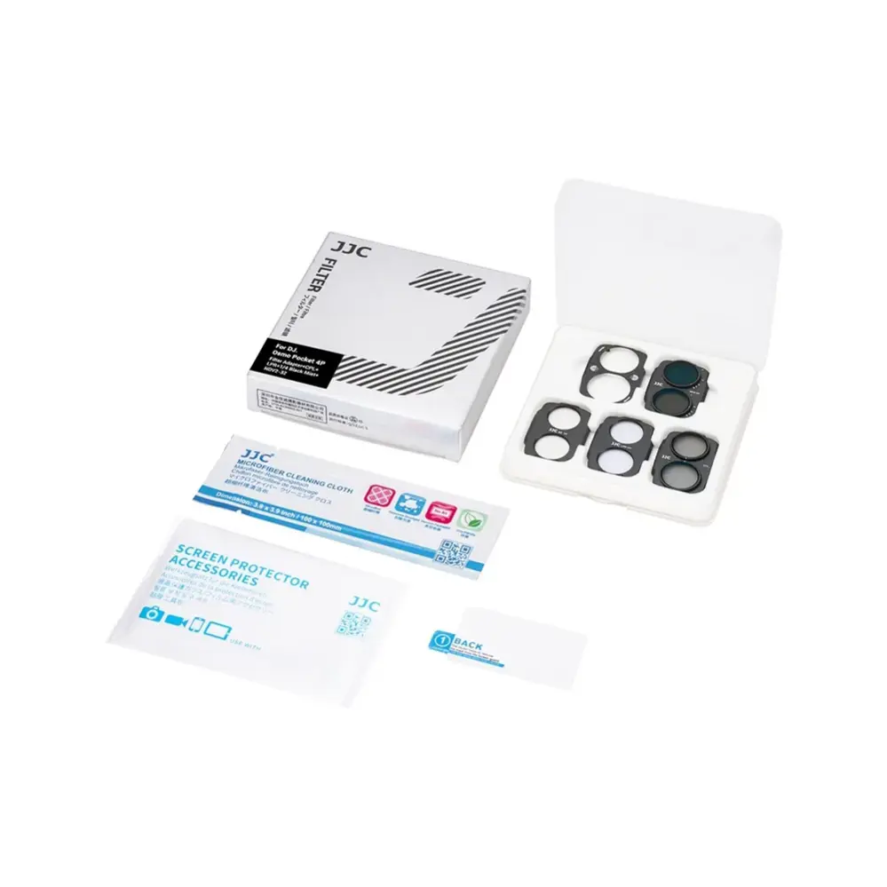 JJC Magnetisk filtersett 4-i-1 for DJI Osmo Pocket 4P Rask levering fra Sverige.