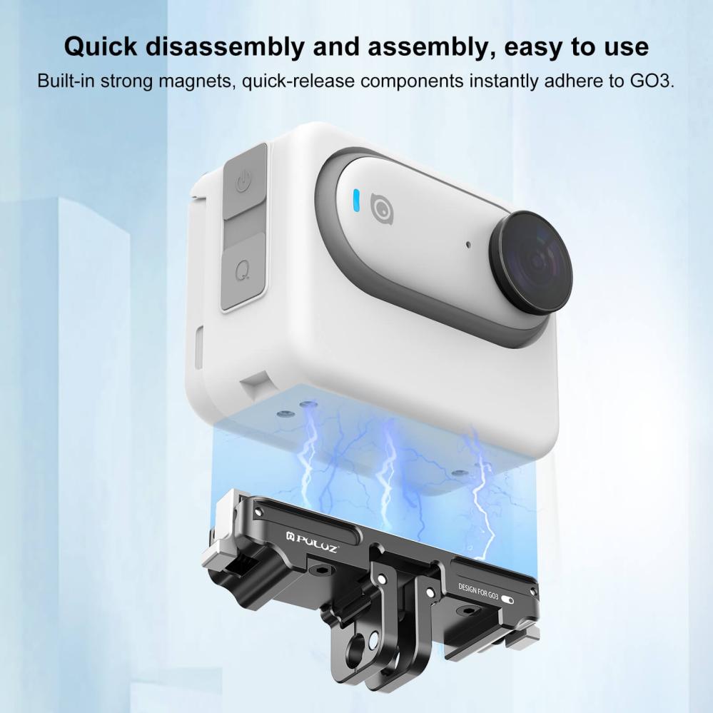  Puluz Folding Fingers magnetfeste med 1/4'' gjenge for Insta360 GO 3 / GO 3S Rask levering fra Sverige.