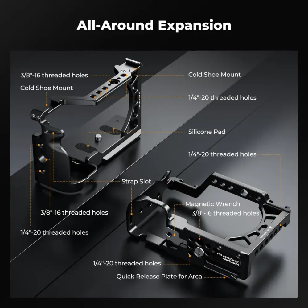  K&F Concept kamerabur for Sony A6000/A6300/A6400/A6500 Rask levering fra Sverige.