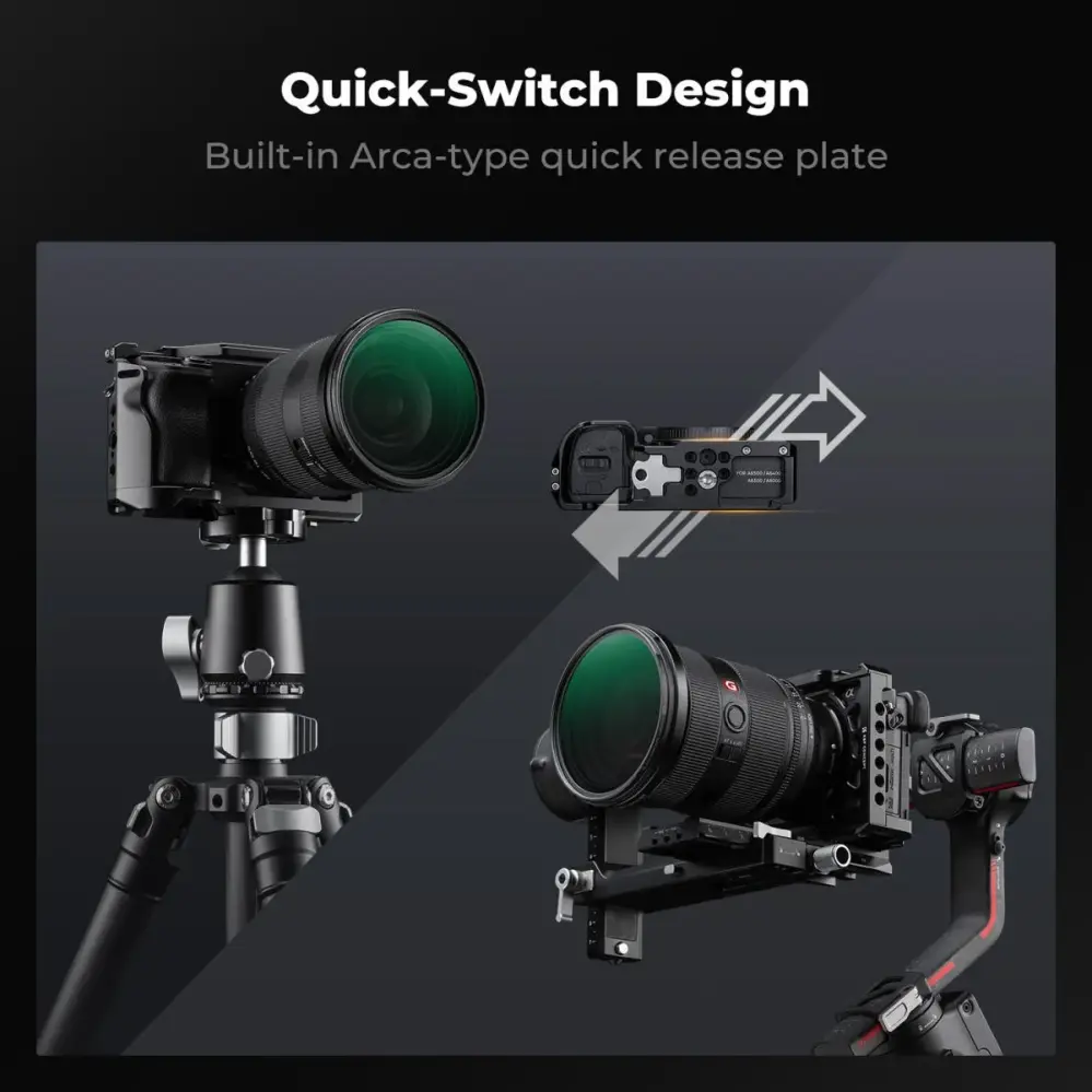  K&F Concept kamerabur for Sony A6000/A6300/A6400/A6500 Rask levering fra Sverige.