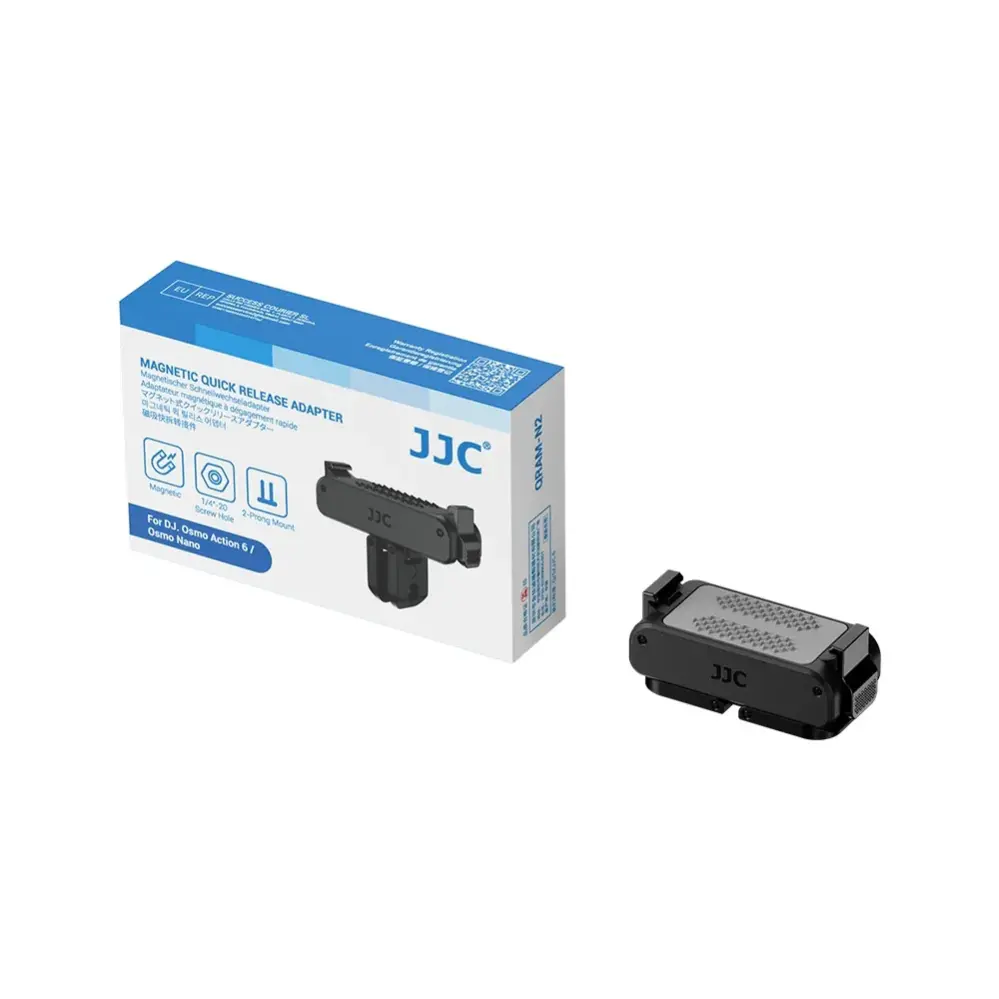  JJC QRAM-N2 dobbeltsidig magnetisk adapter for Osmo Action 6 / Nano Rask levering fra Sverige.