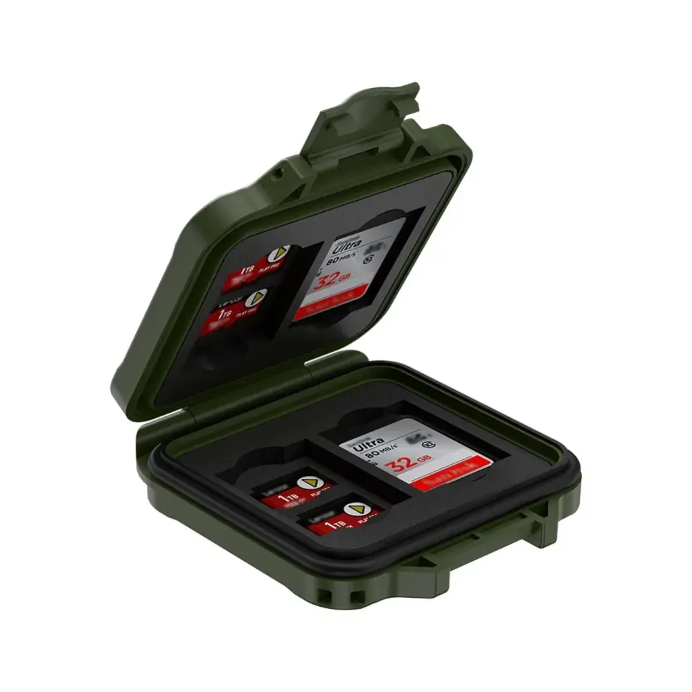  JJC MCR-ST12 minnekortetui for 4 SD & 8 microSD Rask levering fra Sverige.
