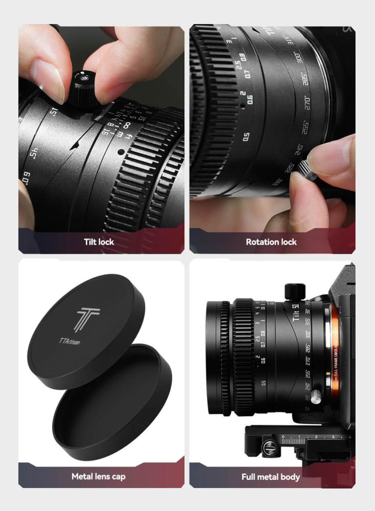 TTArtisan TTArtisan Tilt 50mm f/1.4 objektiv Fullformat for Nikon Z