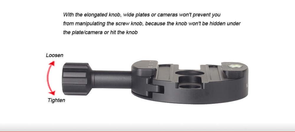  Sunwayfoto DDY-64iL hurtigkoblingsfeste med lang låseratt Rask levering fra Sverige.