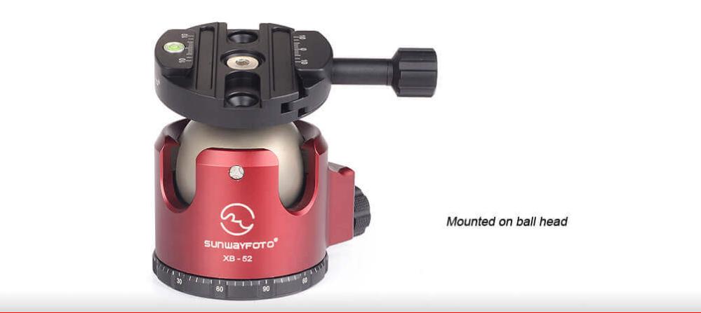  Sunwayfoto DDY-64iL hurtigkoblingsfeste med lang låseratt Rask levering fra Sverige.