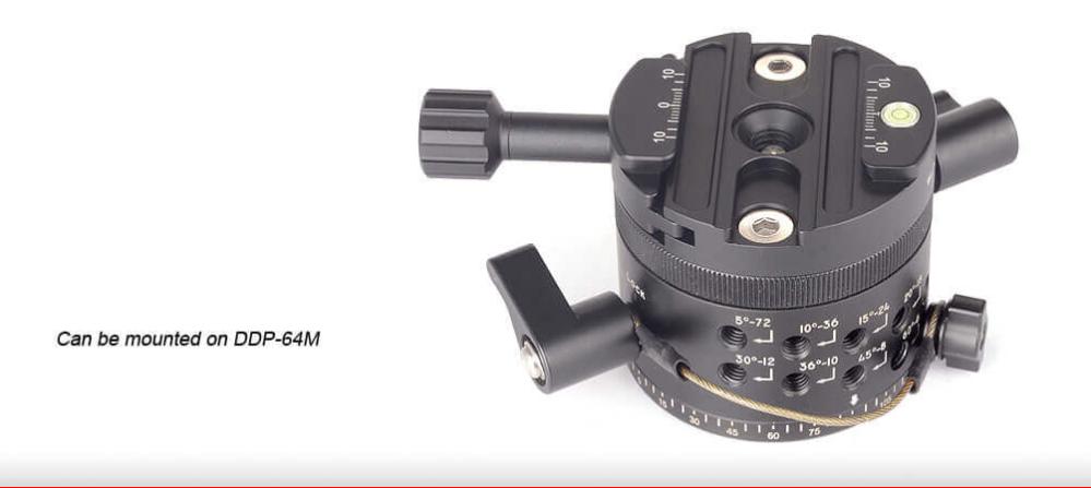  Sunwayfoto DDY-64iL hurtigkoblingsfeste med lang låseratt Rask levering fra Sverige.