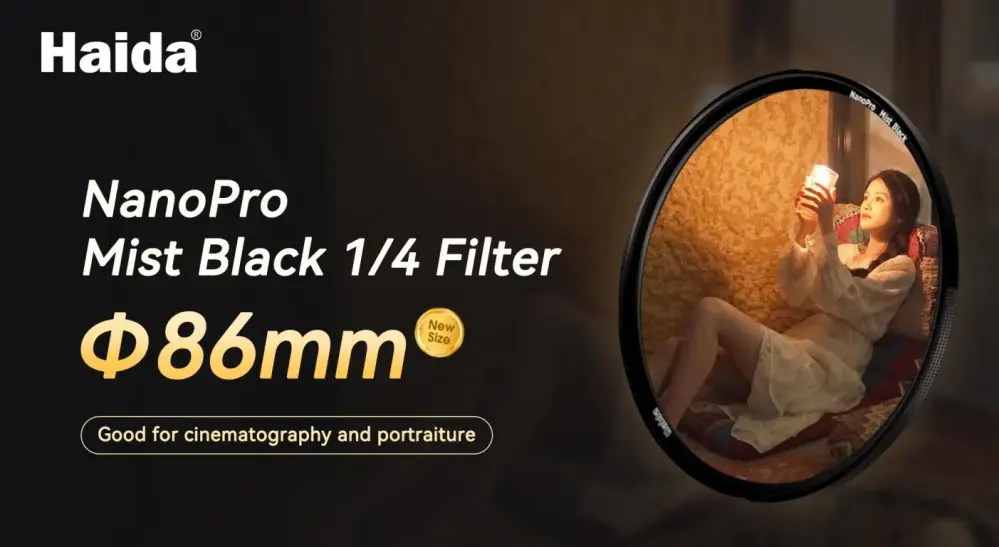 Haida NanoPro Mist Black 1/4 Filter – filmatisk preg & mykere lys Rask levering fra Sverige.