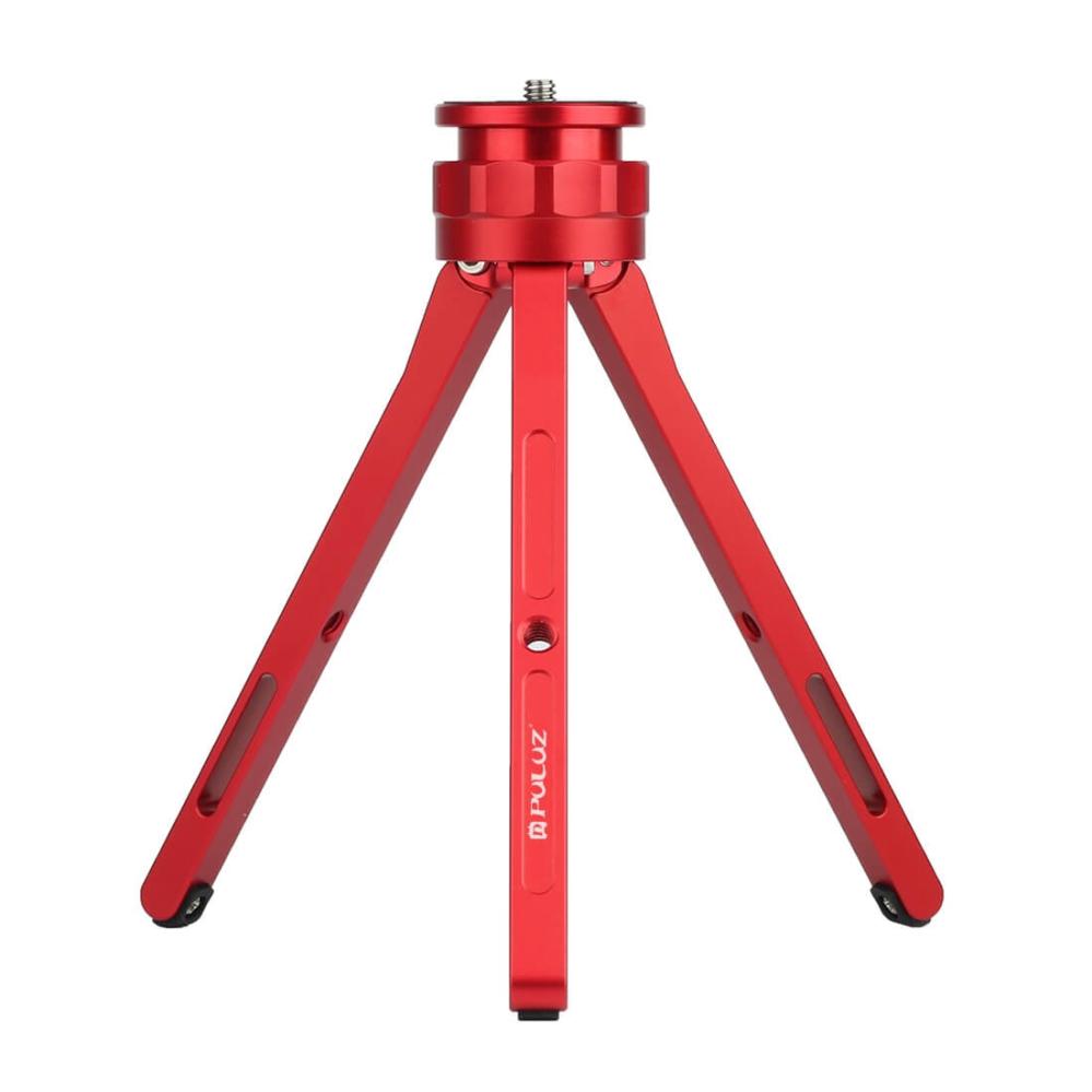 Puluz 15,5 cm ministativ rød for kamera & mobilholder av aluminium Rask levering fra Sverige.