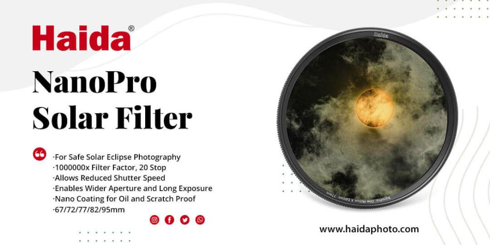  Haida NanoPro One Million X Edition ND-filter 20-stopp – Solfilter Rask levering fra Sverige.