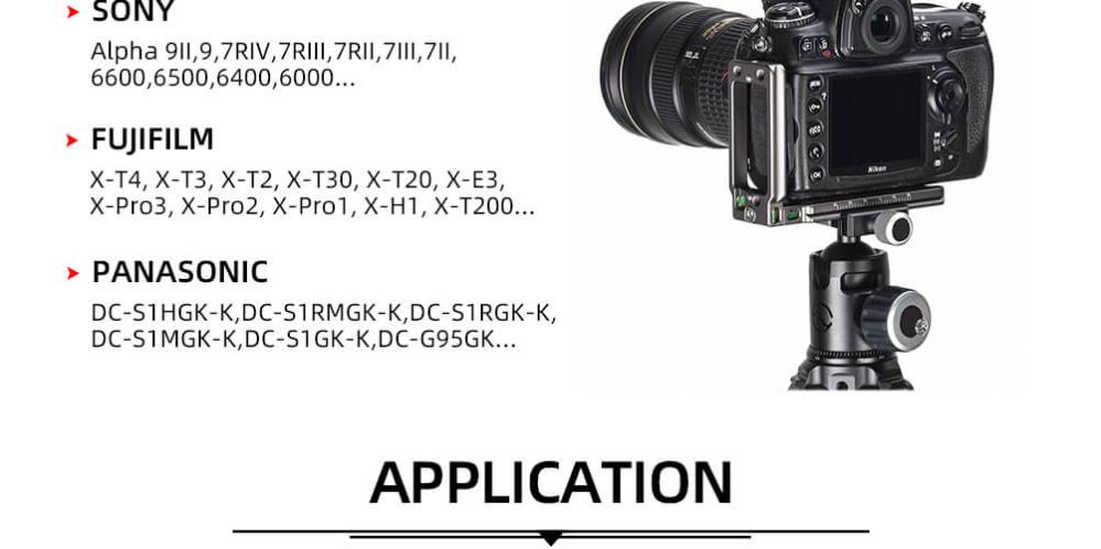 Sunwayfoto Sunwayfoto L-Bracket universal for systemkamera Arca Swiss QD-hull