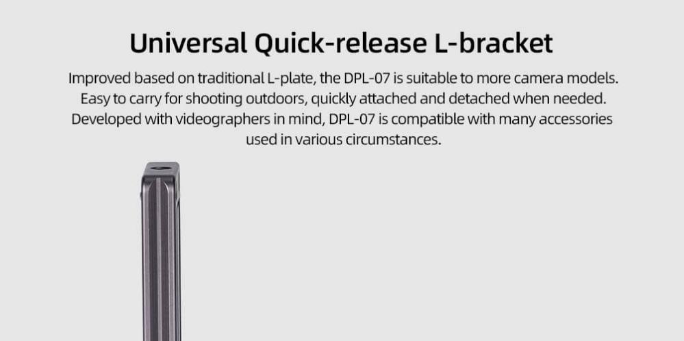 Sunwayfoto Sunwayfoto L-Bracket universal for systemkamera Arca Swiss QD-hull