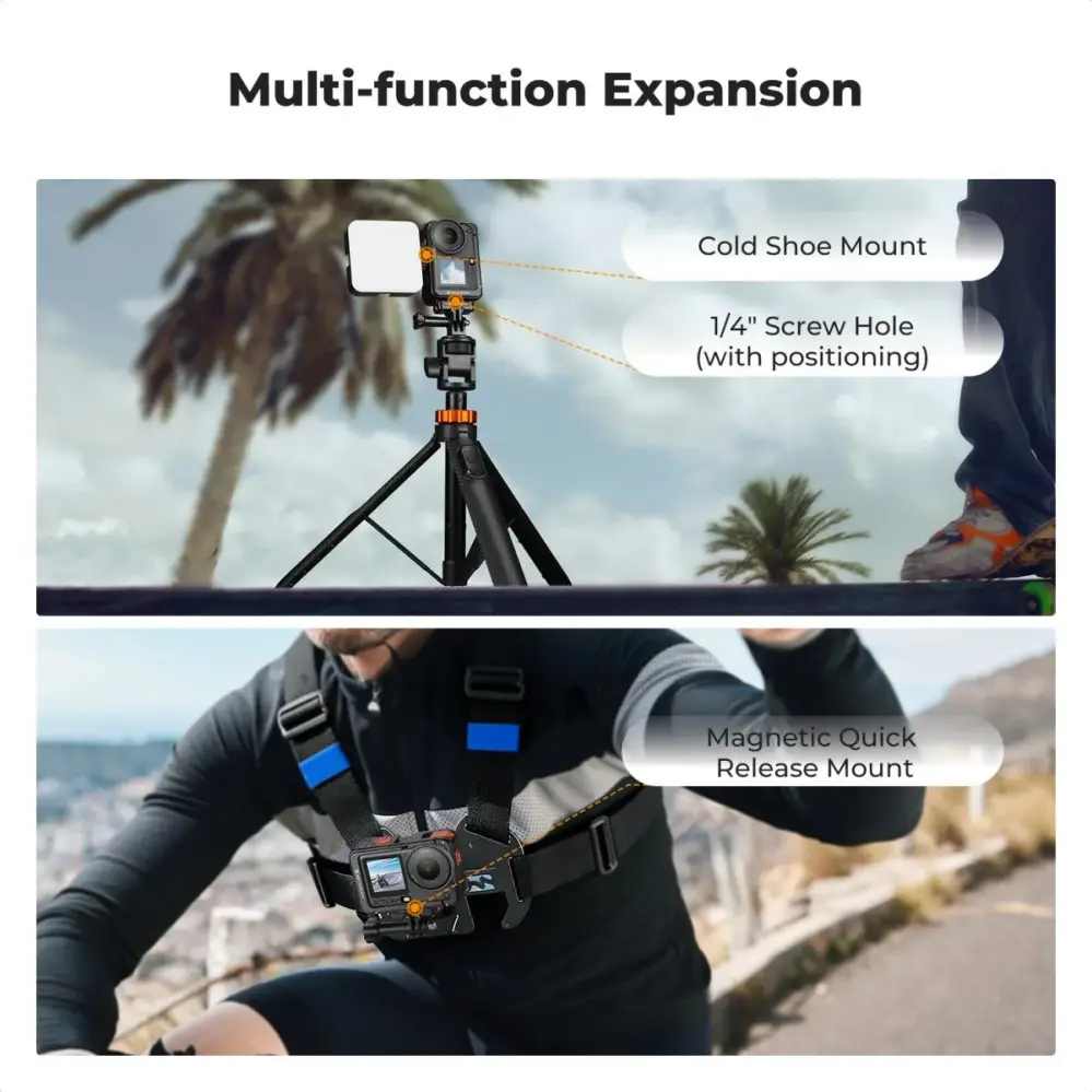  K&F Concept kamerabur for DJI Osmo Action 6 Rask levering fra Sverige.
