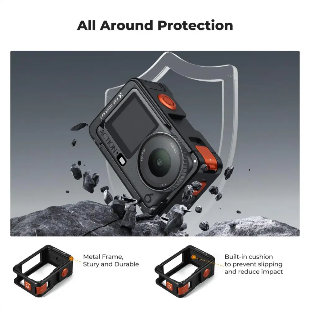  K&F Concept kamerabur for DJI Osmo Action 6 Rask levering fra Sverige.