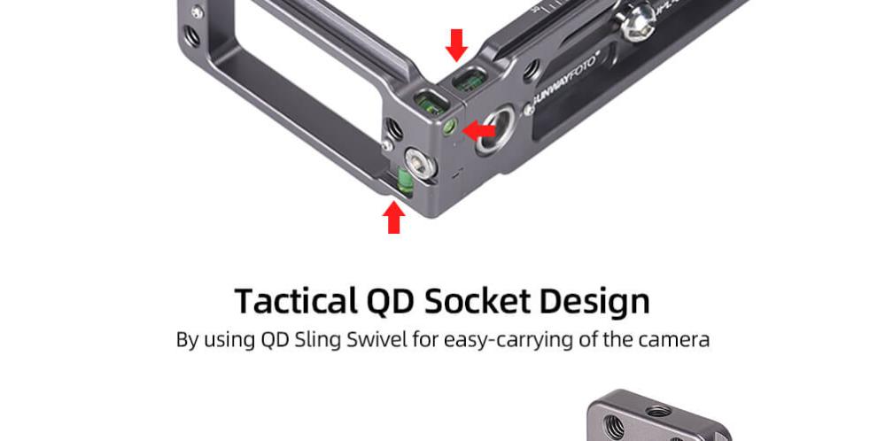Sunwayfoto Sunwayfoto L-Bracket universal for systemkamera Arca Swiss QD-hull