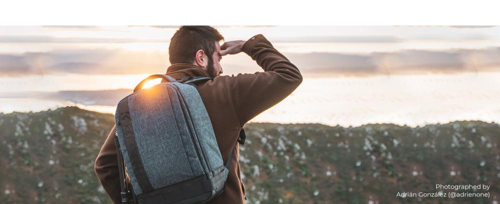  K&F Concept Kameraryggsekk med avtagbar innerbeskyttelse / innsats 17l Rask levering fra Sverige.