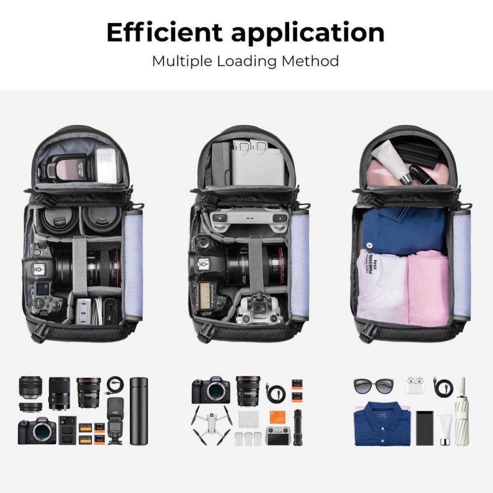  K&F Concept Kameraveske Sling 11 liter Rask levering fra Sverige.
