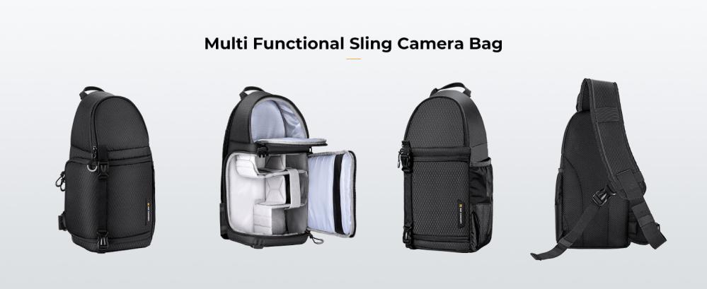  K&F Concept Kameraveske Sling 11 liter Rask levering fra Sverige.