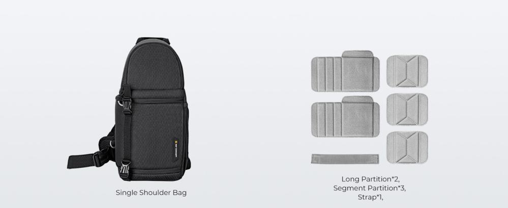  K&F Concept Kameraveske Sling 11 liter Rask levering fra Sverige.