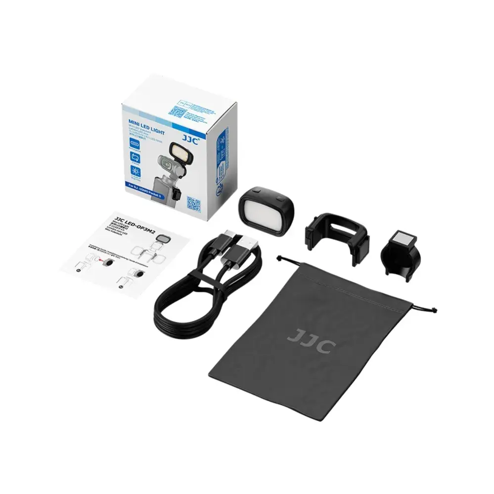  JJC LED-OP3M2 Mini LED-lampe for DJI Osmo Pocket 3 Rask levering fra Sverige.