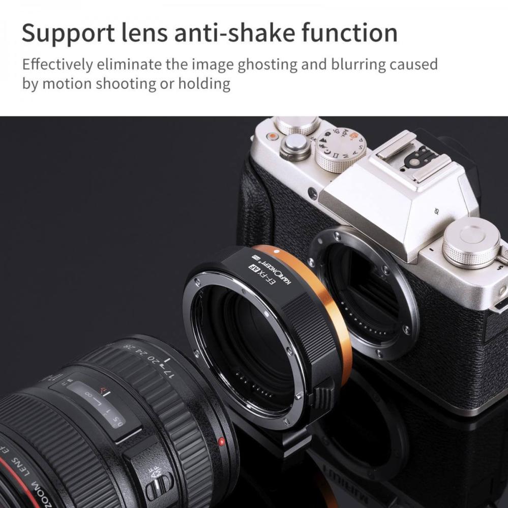 K&F Concept K&F Concept Objektivadapter elektronisk for Canon EF for Fujifilm X kamerahus