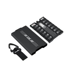  JJC Minnekortetui for 4xSD + 12xMicroSD + 2xNano SIM Rask levering fra Sverige.