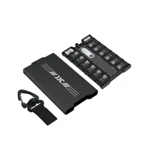 JJC JJC Minnekortetui for 4xSD + 12xMicroSD + 2xNano SIM