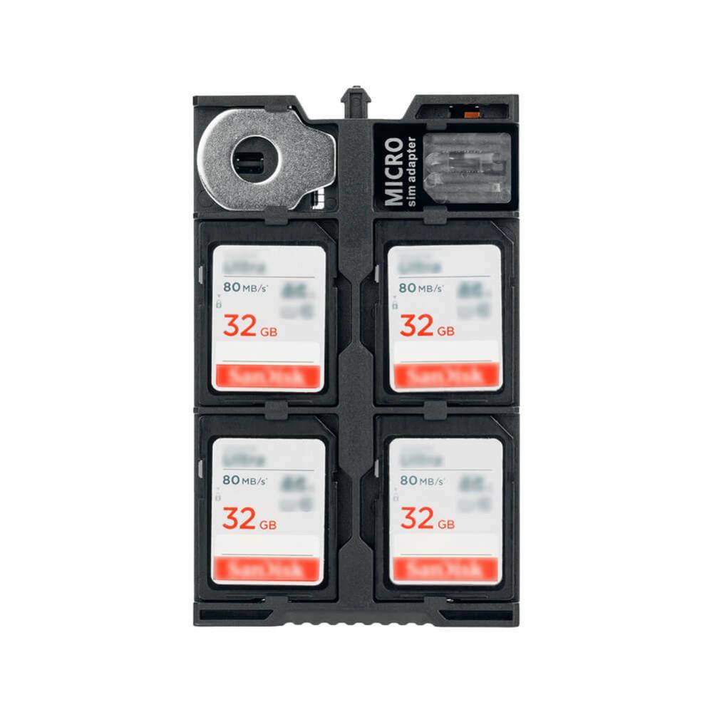 JJC Minnekortetui for 4xSD + 12xMicroSD + 2xNano SIM Rask levering fra Sverige.