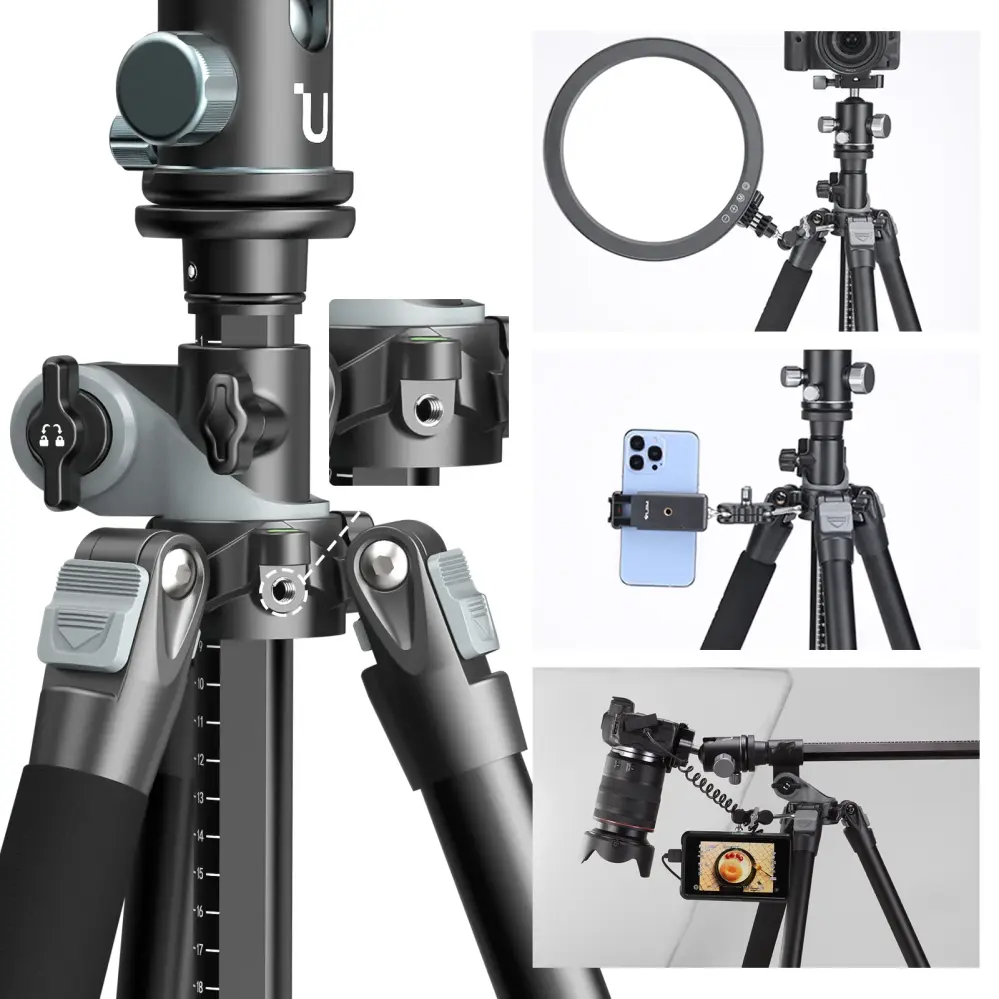 Ulanzi TT09 Arca Videostkativ 142cm av kolfiber resestkativ Rask levering fra Sverige.