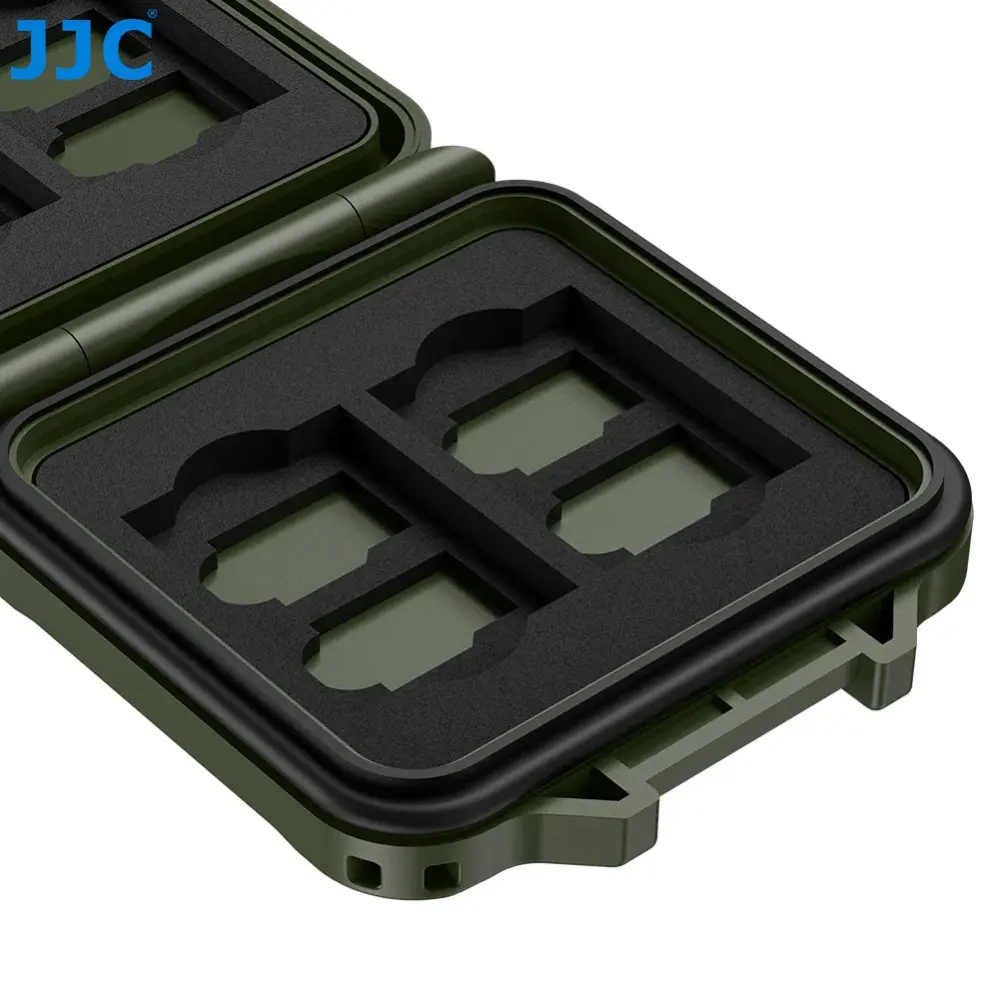  JJC MCR-ST12 minnekortetui for 4 SD & 8 microSD Rask levering fra Sverige.
