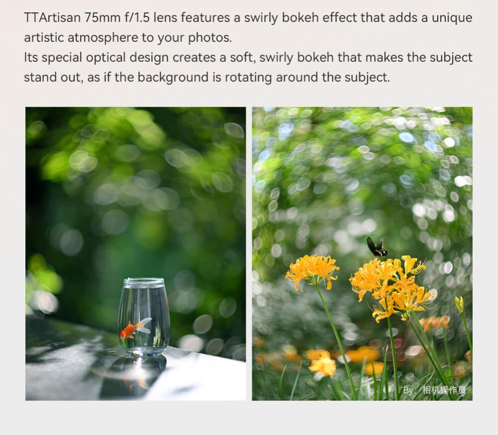 TTArtisan TTArtisan 75mm f/1.5 Swirly Bokeh for M42 – Skap et unikt, kunstnerisk uttrykk