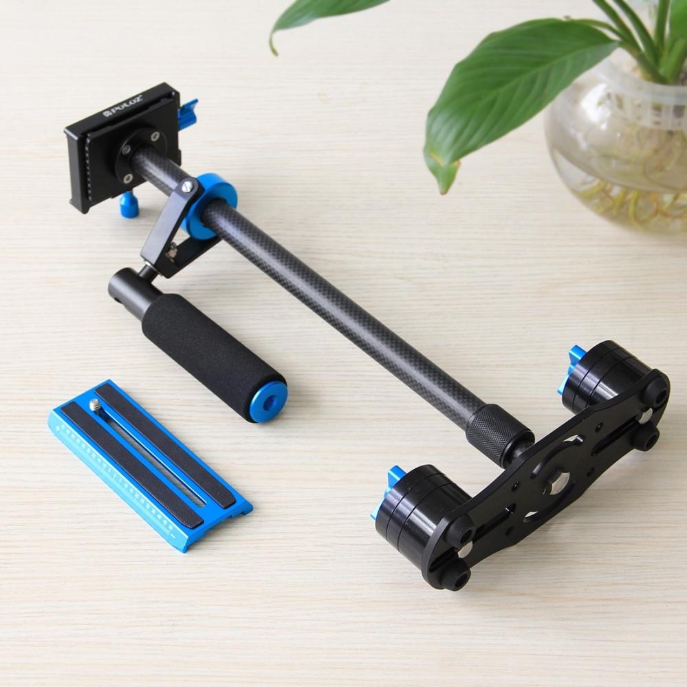  Puluz håndholdt stabilisator i karbonfiber for DSLR/DV-kameraer (38,5–61 cm) Rask levering fra Sverige.
