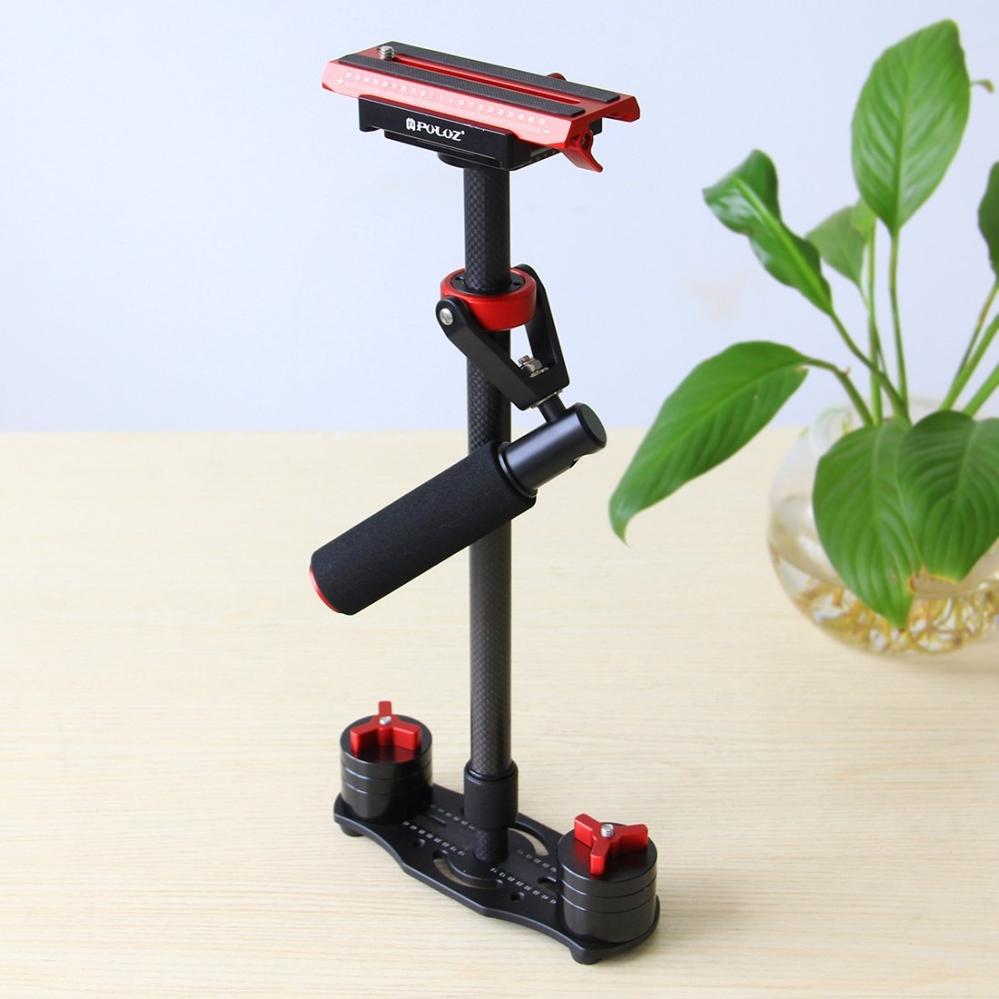  Puluz håndholdt stabilisator i karbonfiber for DSLR/DV-kameraer (38,5–61 cm) Rask levering fra Sverige.